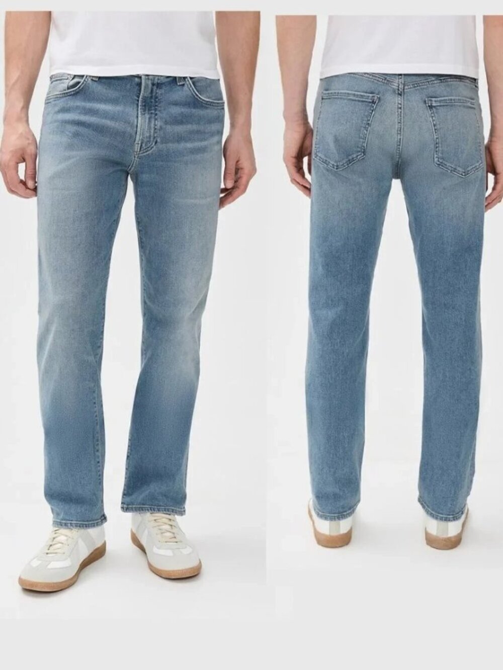 NEW $228 CITIZENS OF HUMANITY THE SID STRAIGHT JEANS IN MED BLUE SIZE 28